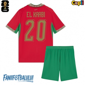 Maroc Ayoub El Kaabi #20 Echipament de Fotbal Replică Mondial 2026 Copii Acasa (+ Șorturi)
